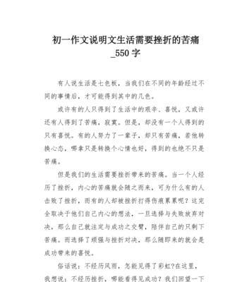 挫折不退缩（一个无畏的少年）