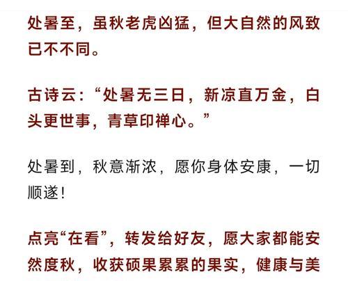 处暑时节，一夜温柔（夏尽之时）