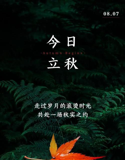立秋之际，唯美短句（用短句表达立秋的美好）