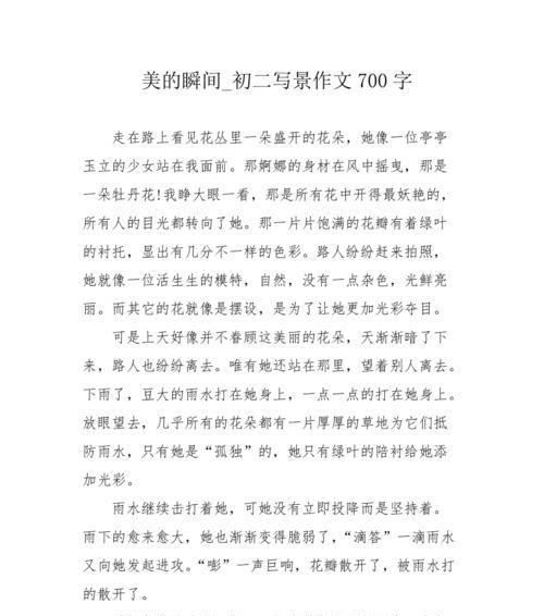 七年级的精彩瞬间（一个普通学生的成长故事）