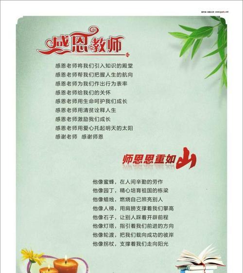 《感恩老师，尽展辉煌》