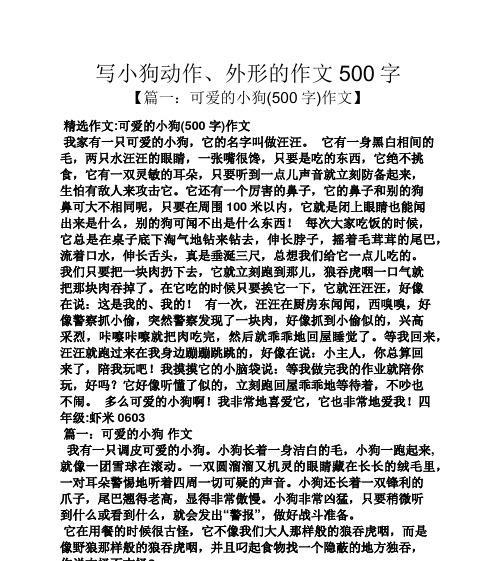 成长之路（小狗的七年级）
