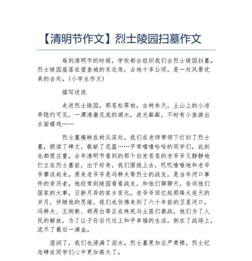 《清明祭扫，安全先行：一名高中生的倡议》