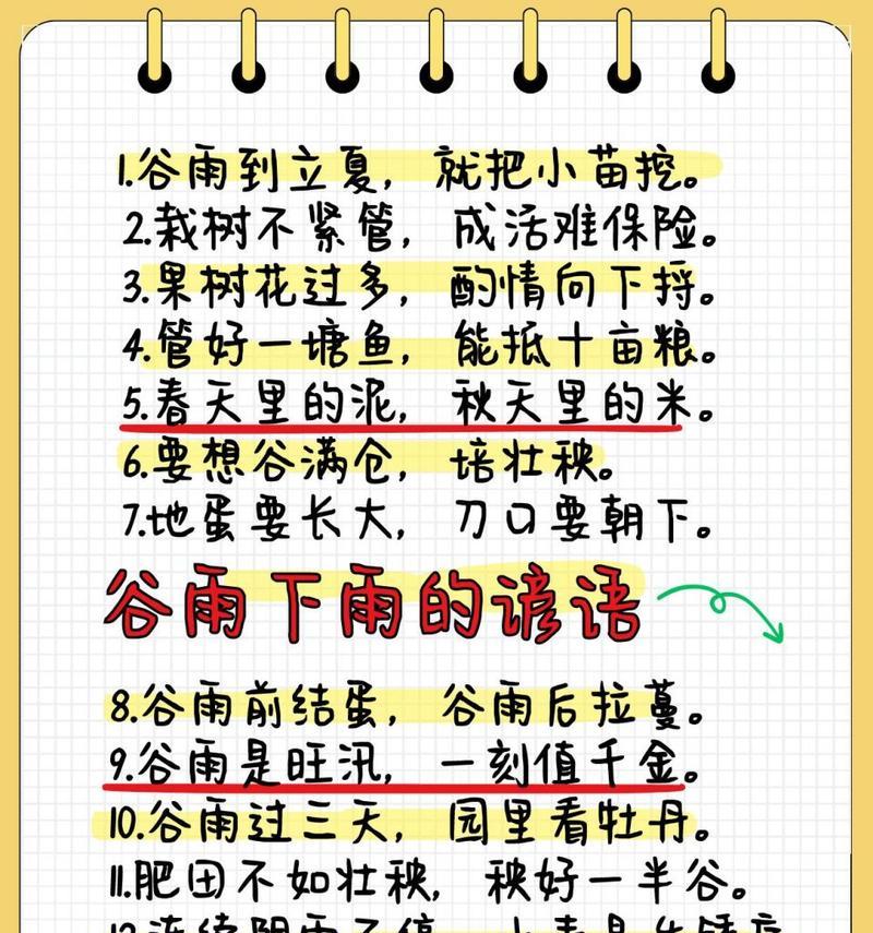有关谷雨播种的金句的短句摘抄（谷雨之种，春风之诗）