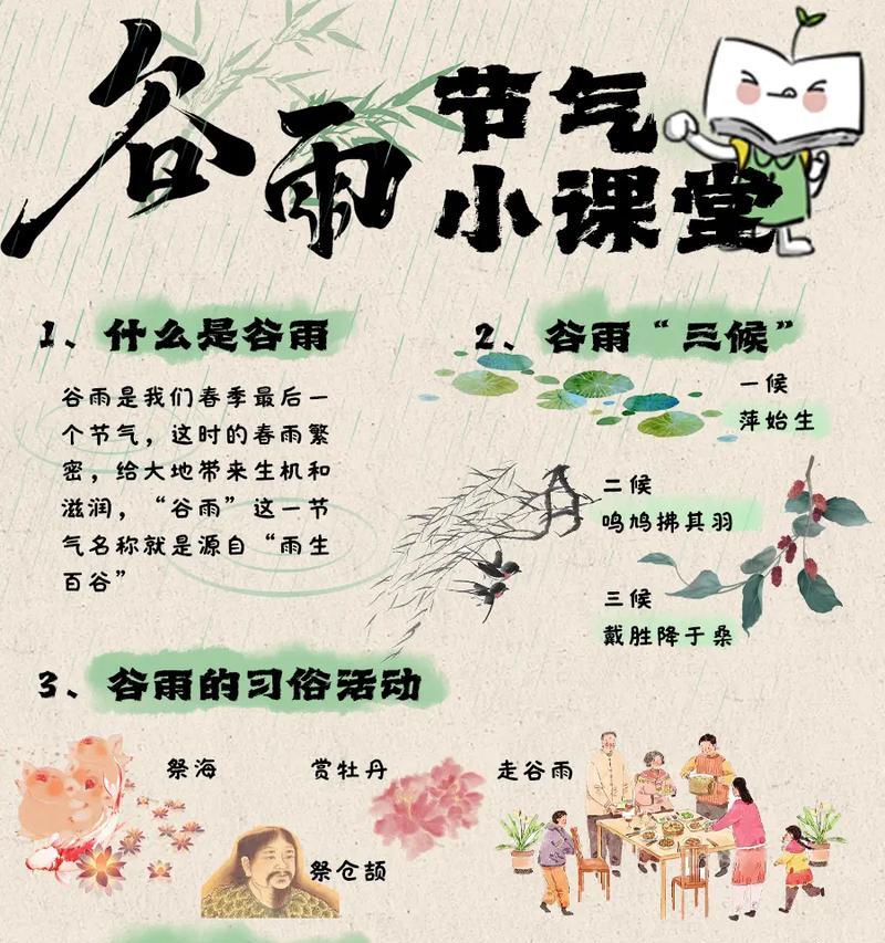 谷雨的含义及谚语（《细雨润物，谷雨养心》）