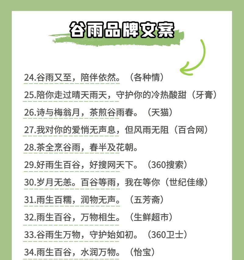 有关谷雨运营工案怎么写句子的短句（《谷雨细雨润心田》）