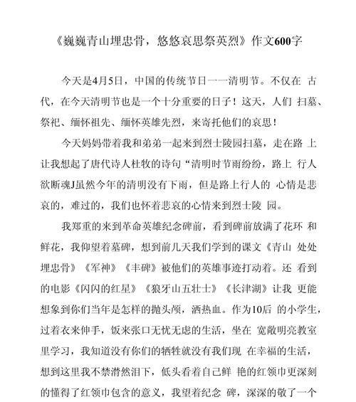 清明缅怀先烈作文怎么写？（《“故事？”我疑惑地看着他。》）