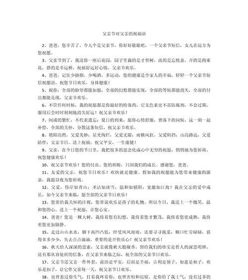 有关收到父亲节的祝福句子的句子怎么写（《孝心承千古，父爱如山河》）