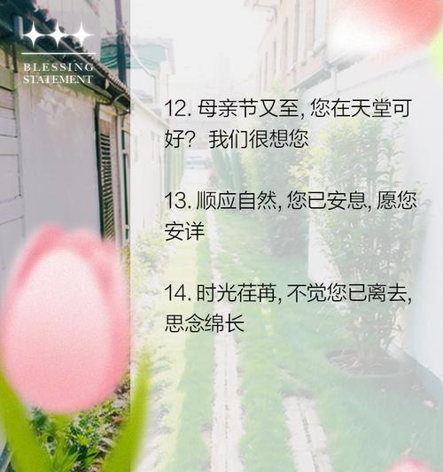 母亲节如何表达心意？（《花朝月夕，母爱如诗——庆祝母亲节》）