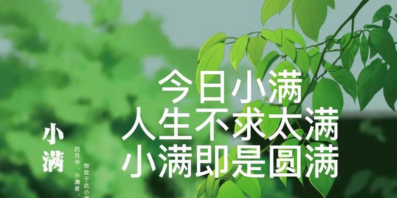 人生小满是什么意思（《小满之境：人生至善若水》）