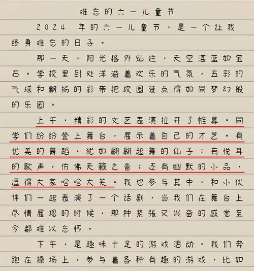 有关我要看儿童节作文的作文怎么写（《六一欢歌，童心悦动》）
