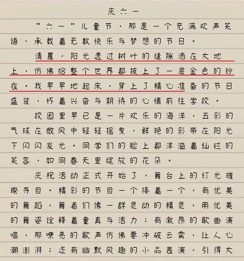 六一儿童节作文怎么写？（《童年乐章——六一的回忆》）