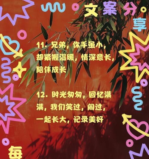 有关两兄弟过儿童节文案短句的短句怎么写（《童心共绘彩端午，兄弟双影庆佳节》）