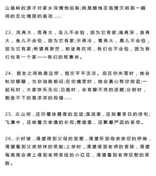 初中生的唯美短句（青春的诗篇）