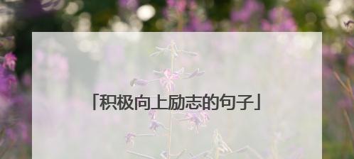 励志唯美短句，让初中生更自信（25个段落）