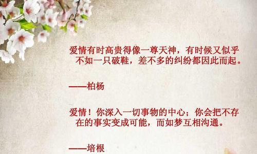 爱情的正能量，传递温暖与幸福（用唯美短句感受爱情的力量）