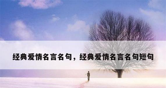爱情的经典名言（诗人）