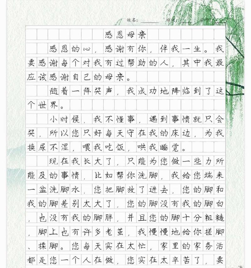 以感恩母亲节活动作文为话题的作文怎么写（《感恩的心，在母亲节绽放》）
