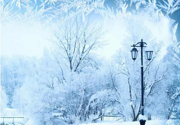 冬雪唯美景致：银白世界