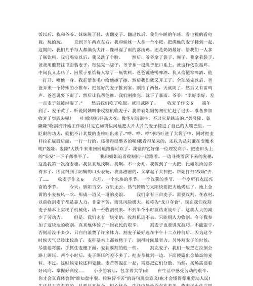 关于芒种的作文1500字（《芒种时分，麦田里的童趣与哲思》）