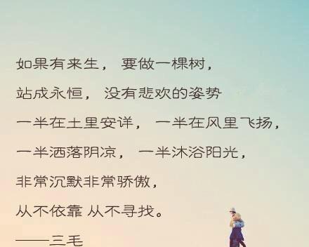 三毛经典唯美句子（情感）