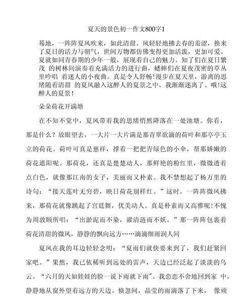 以夏至的作文800字为话题的作文怎么写（《夏至光影下，青春的对话》）